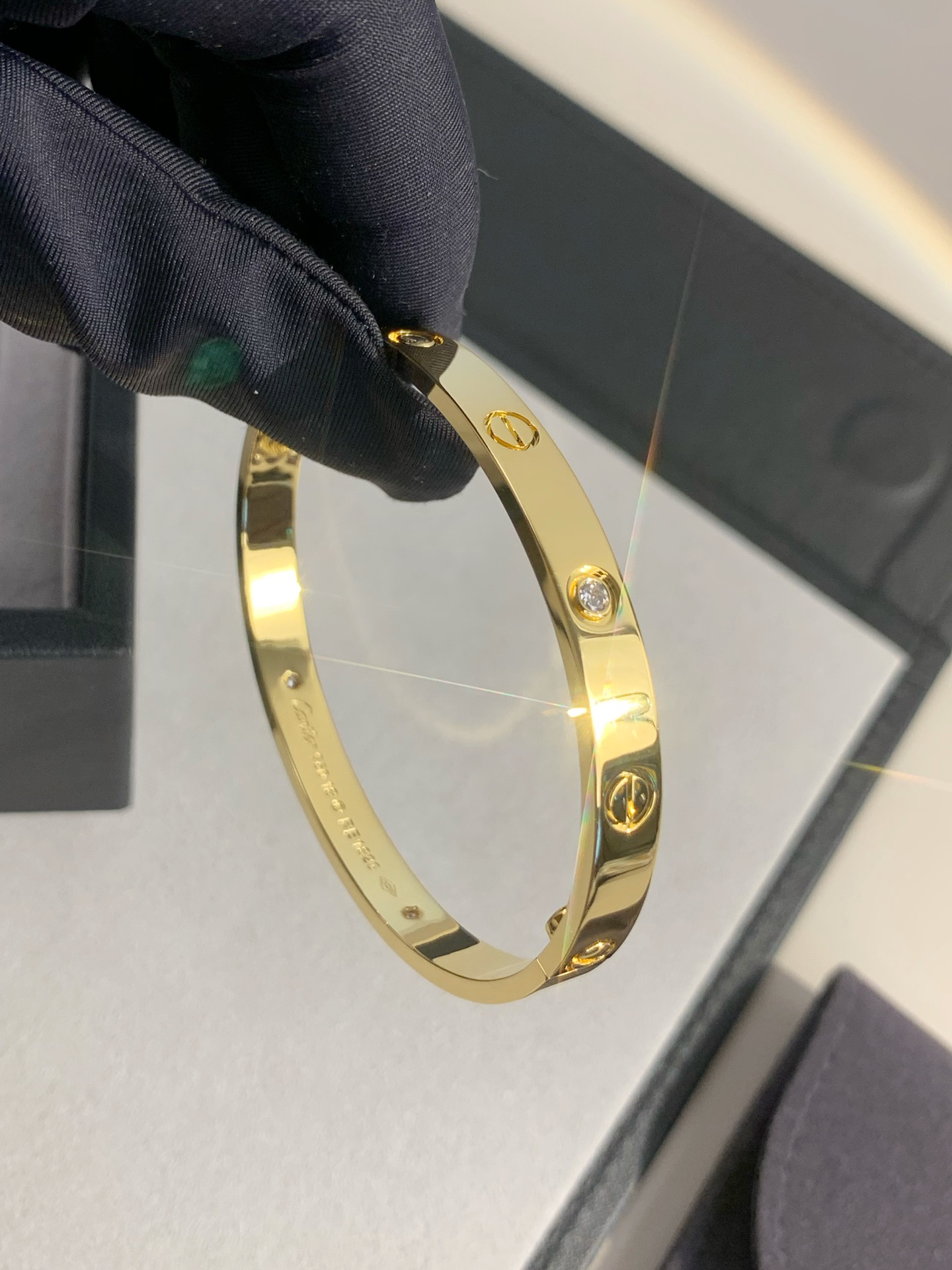 Cartier 4 Diamonds Love Bracelet