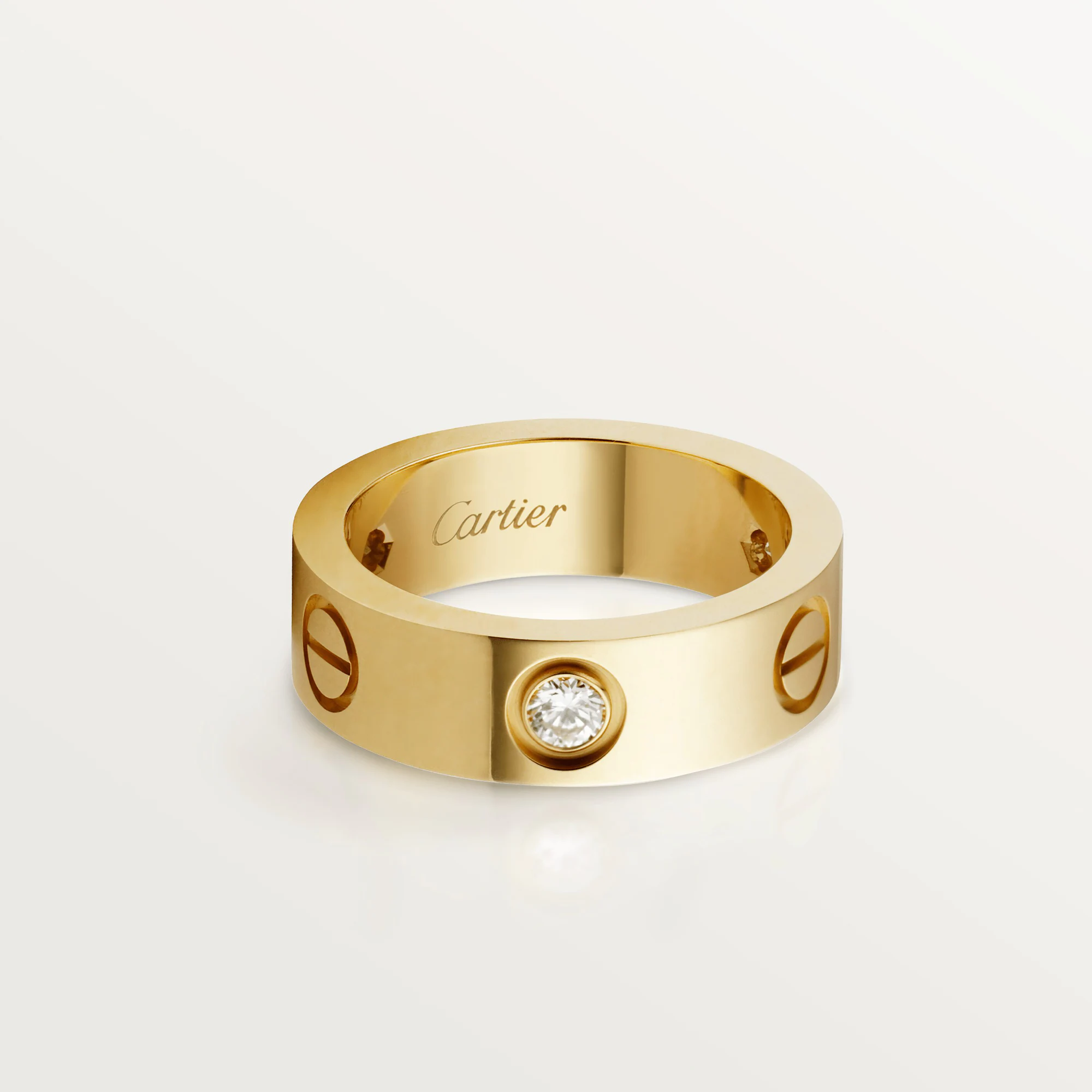 Cartier 3 Diamonds Love Ring