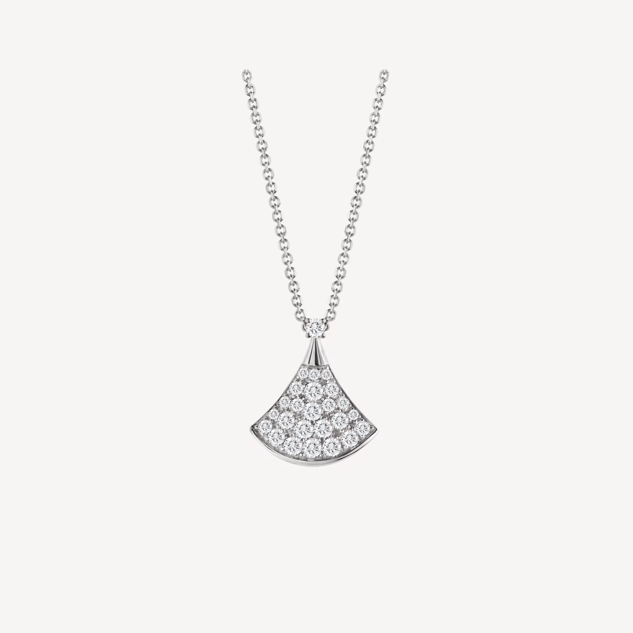 Bulgari Diva's DREAM White Gold Necklace with Pave Diamonds