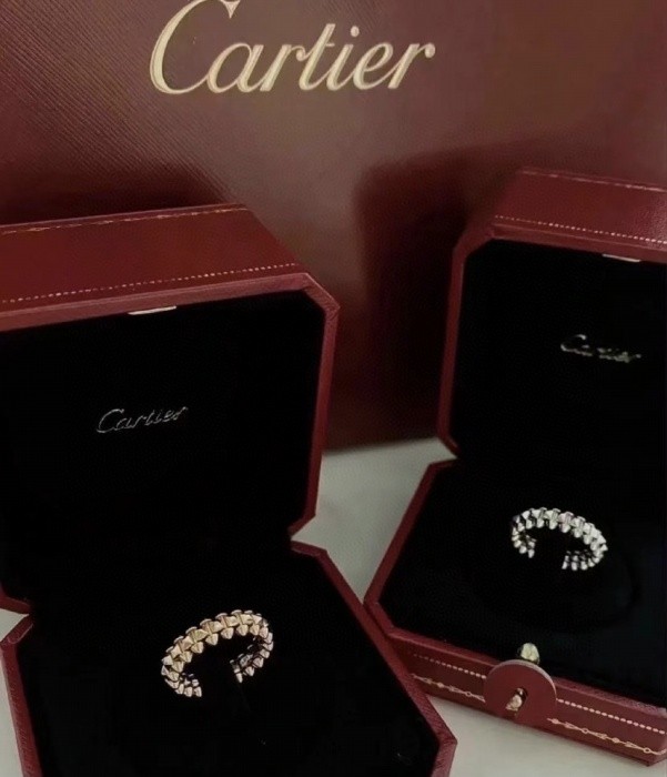 Cartier 18k Gold Clash de Hoop Earrings