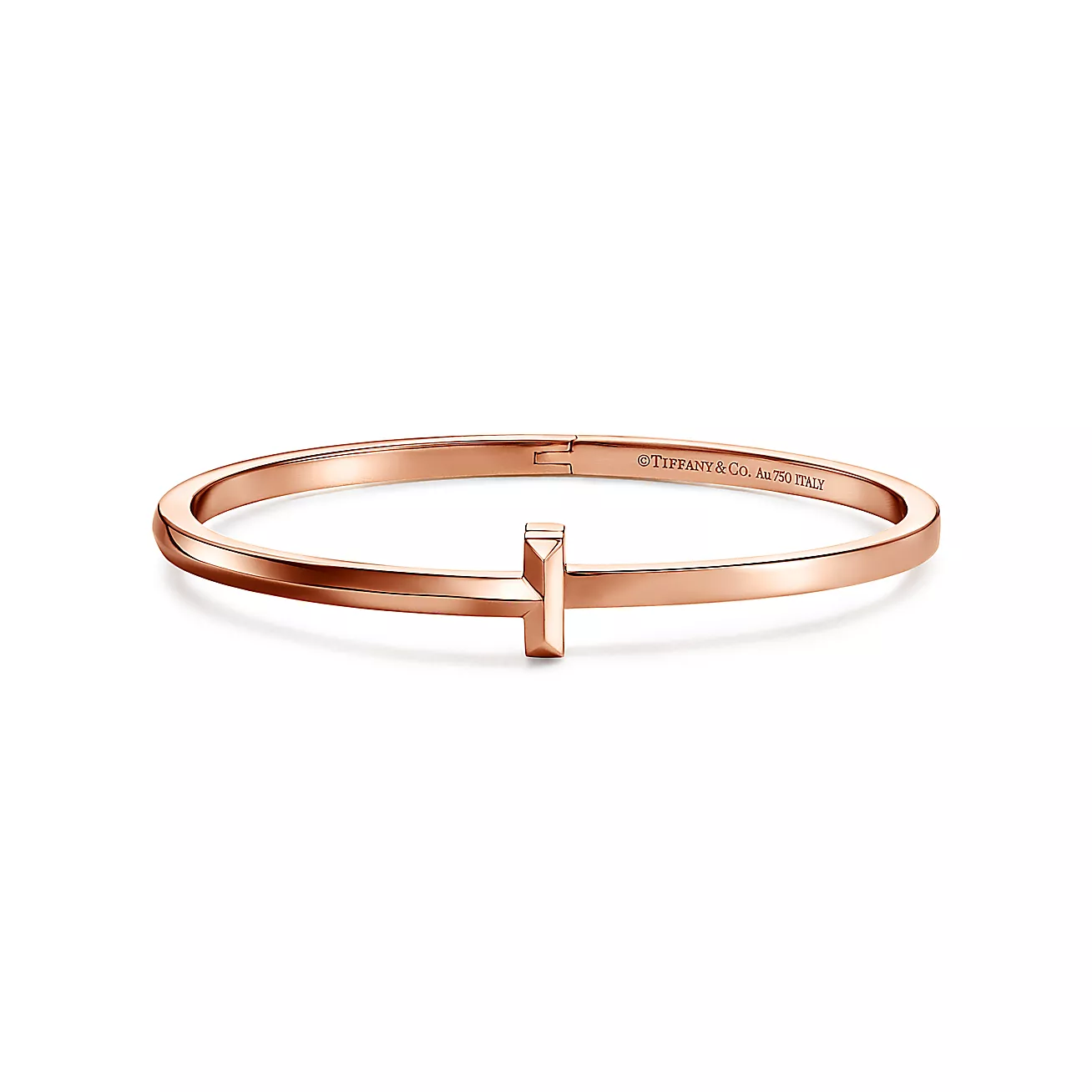 Tiffany T T1 Narrow Hinged Bangle in 18k Gold-Plated