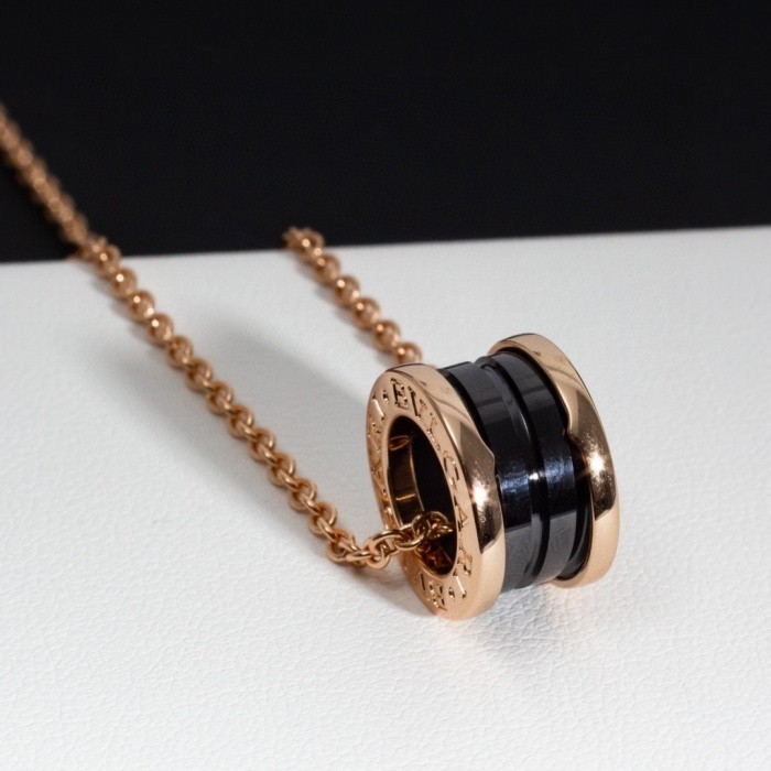 Bvlgari B.zero1 Necklace Rose Gold with Ceramic